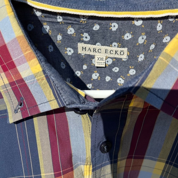 Mens XXL MARC ECKO LONG SLEEVED BUTTON UP SHIRT NWOT - Picture 6 of 8